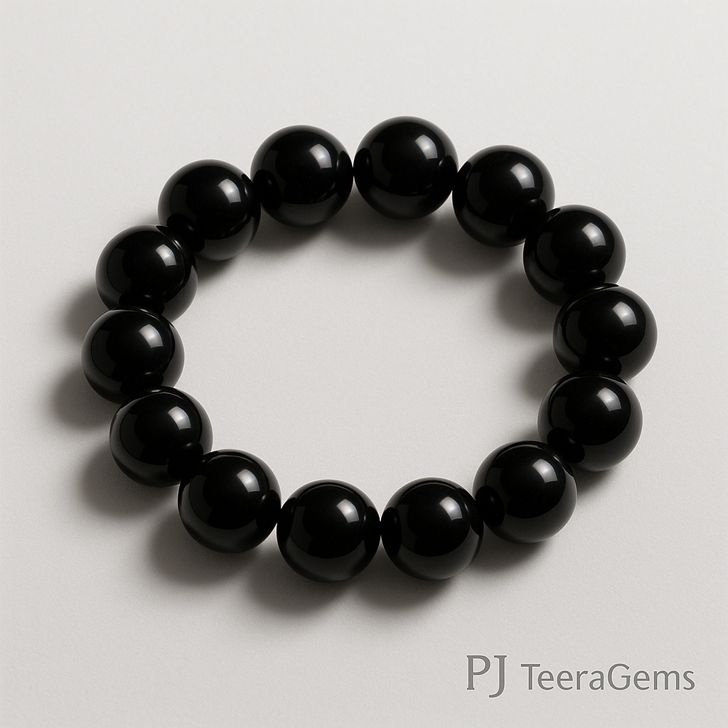 gemstone bracelet | Ebony Wood Bracelet 3
