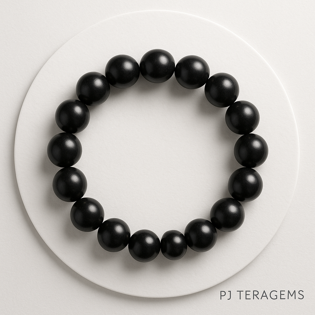 gemstone bracelet | Ebony Wood Bracelet 4