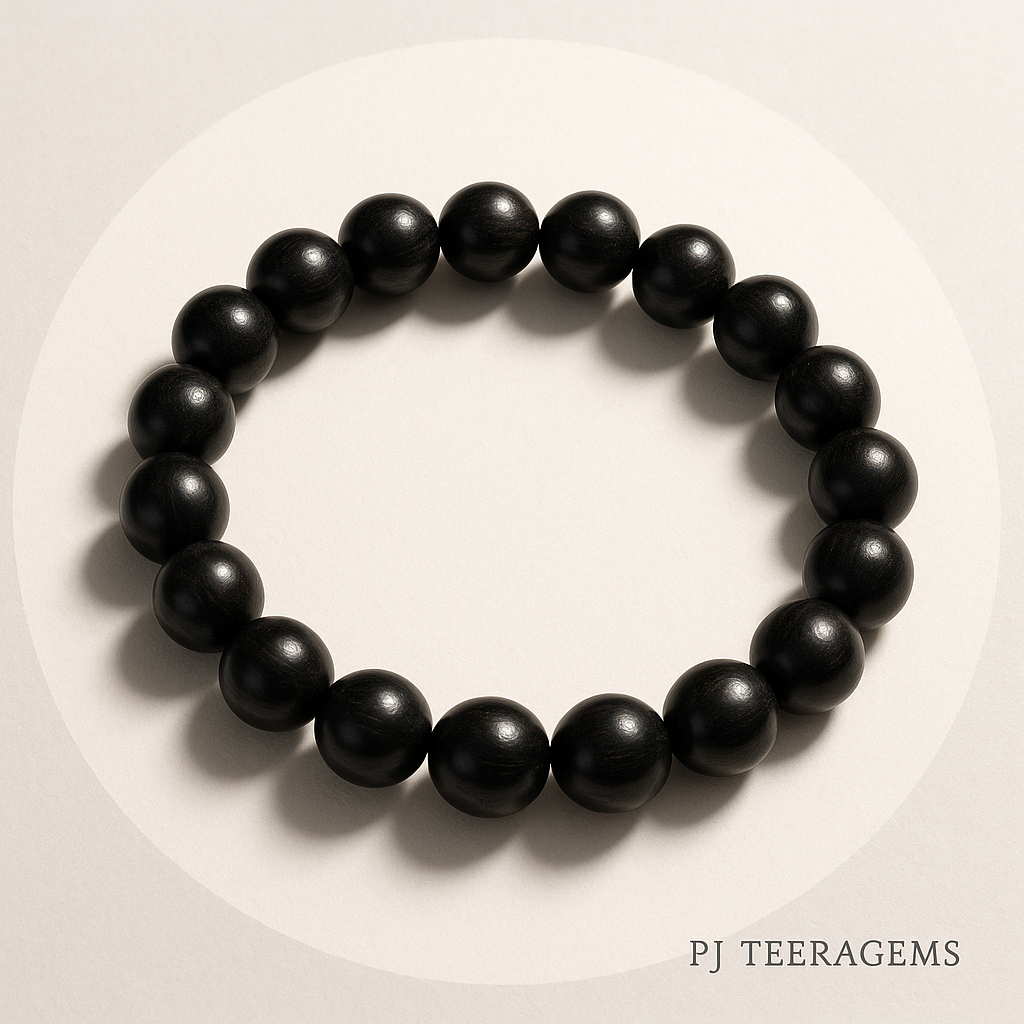 gemstone bracelet | Ebony Wood Bracelet 5