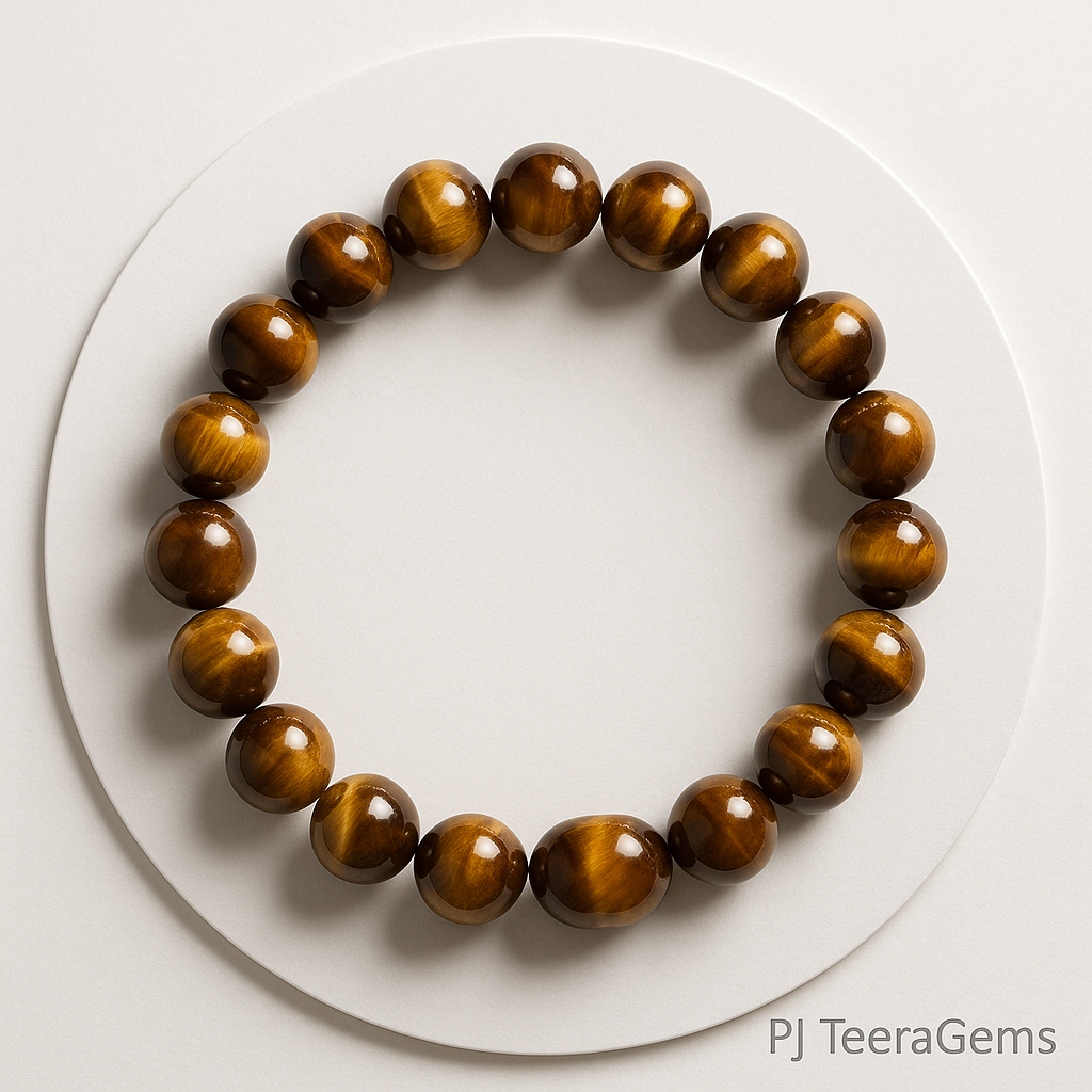 Energized Tiger Eye Bracelet: AAA Quality, Courage & Protection | 8 12mm bracelet 2