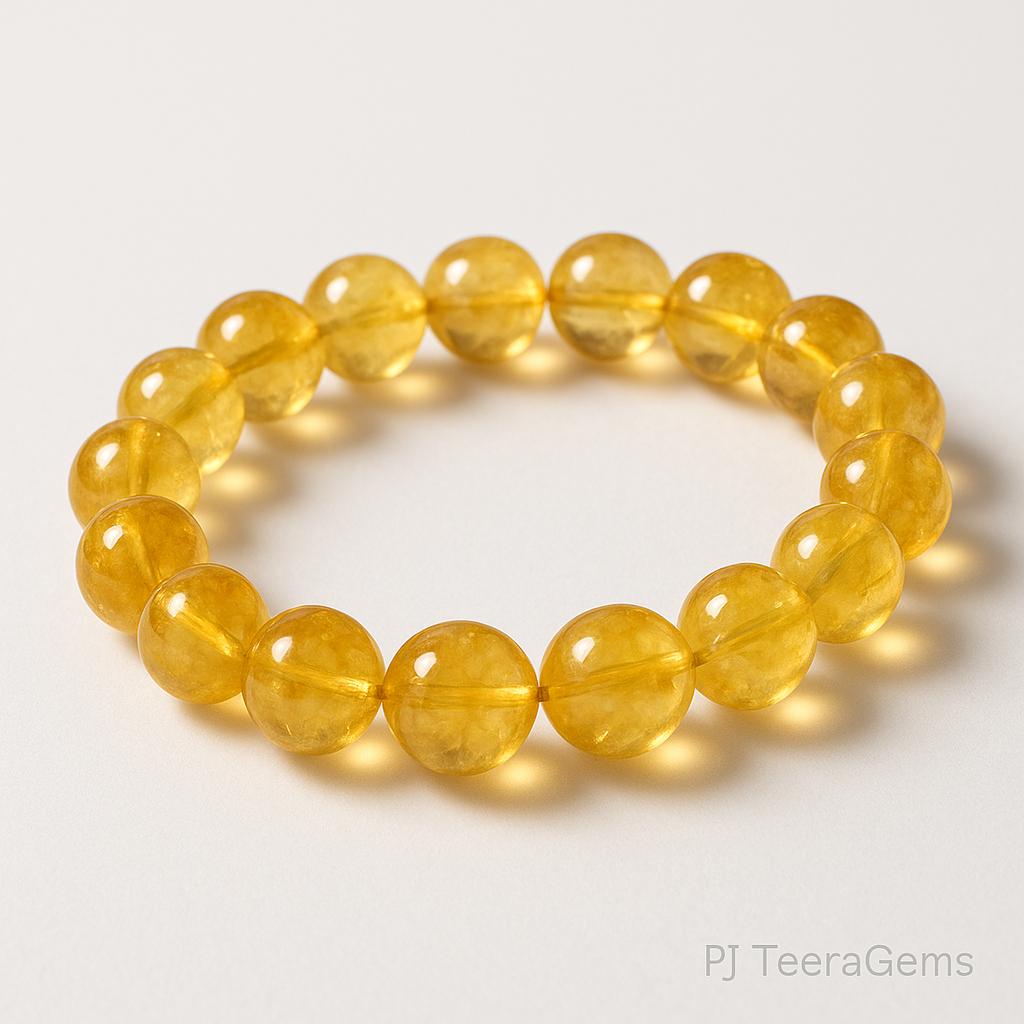 AAA Citrine Crystal Bracelet8mm: Stone of Success & Abundance 5