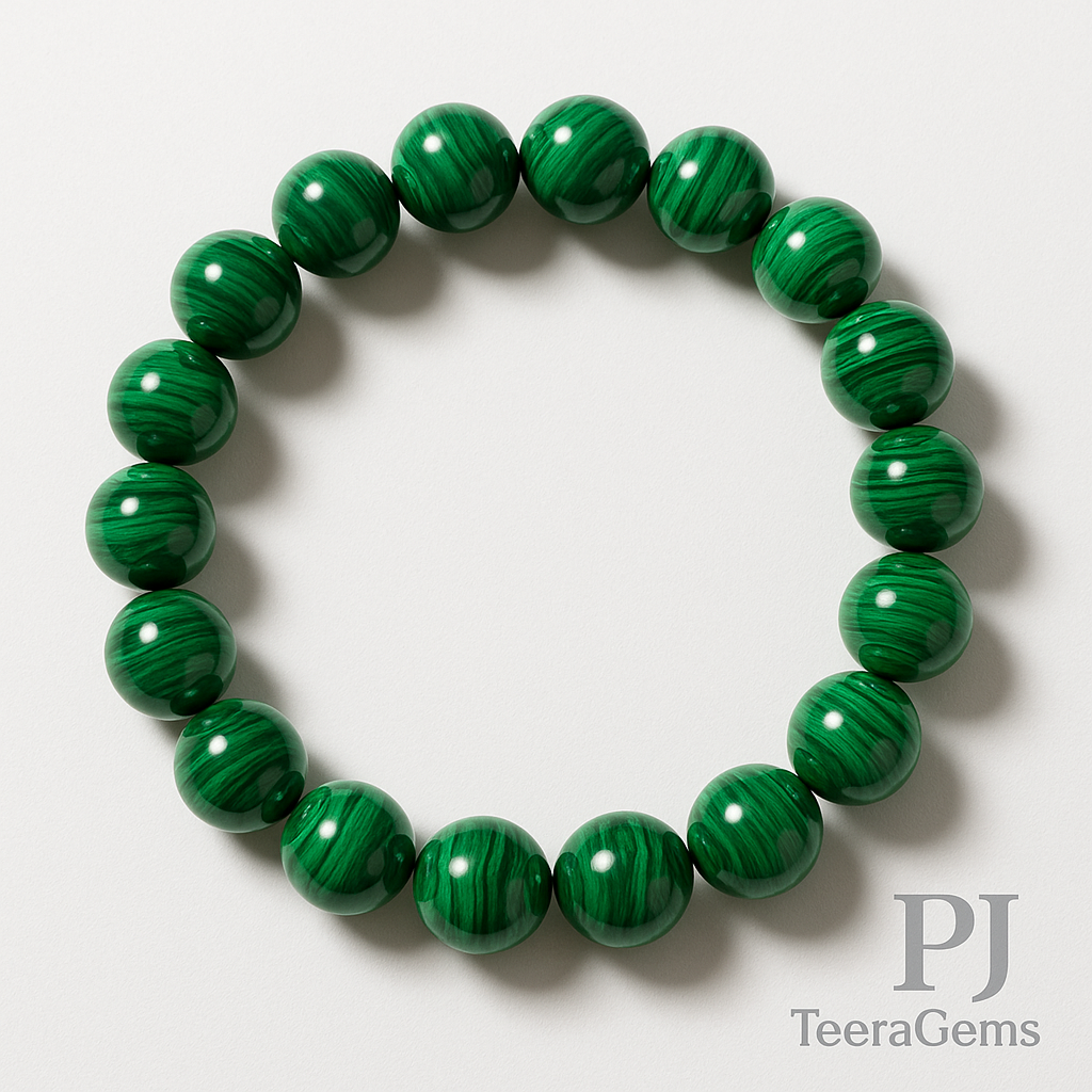 AAA Malachite Bracelet: Healing, Protection, Transformation - 8MM | stretch bracelet 2
