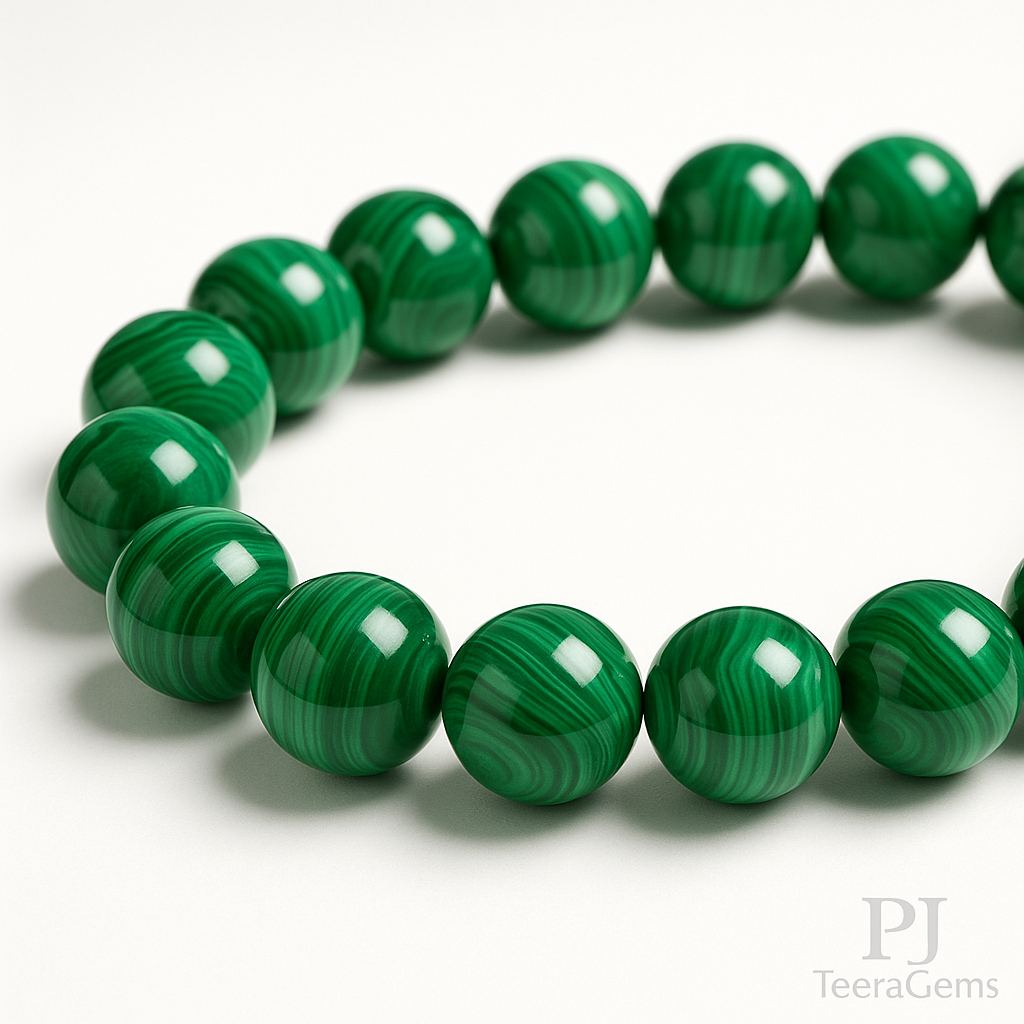 AAA Malachite Bracelet: Healing, Protection, Transformation - 8MM | stretch bracelet 3