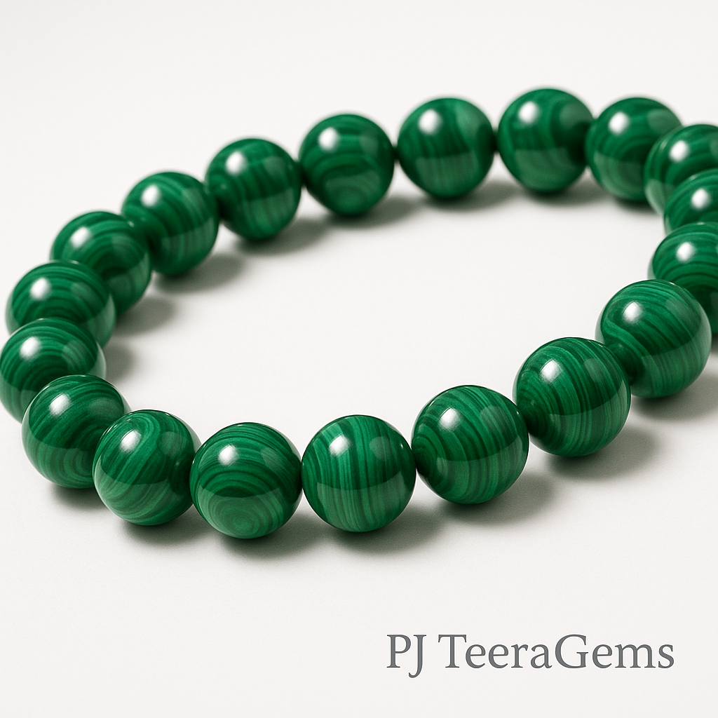 AAA Malachite Bracelet: Healing, Protection, Transformation - 8MM | stretch bracelet 4