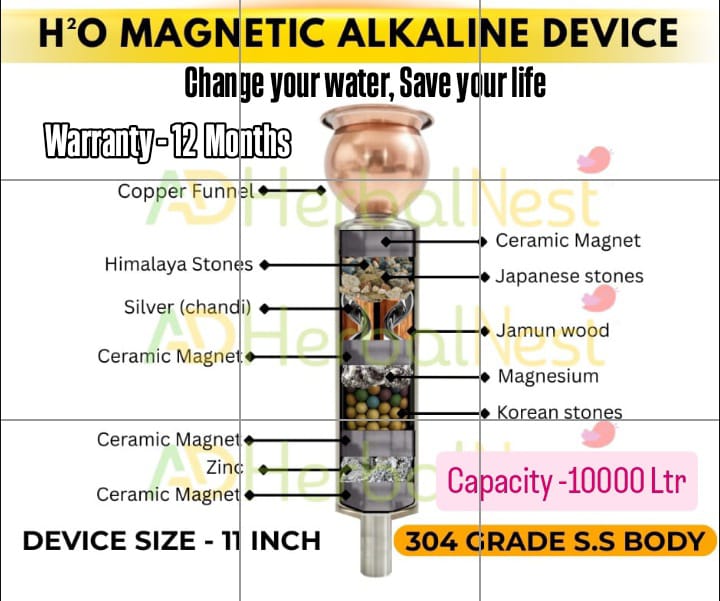 Hydrogen Magnetic Water Device | 304 Stainless Steel Purifier, Mineral Enhancer 3