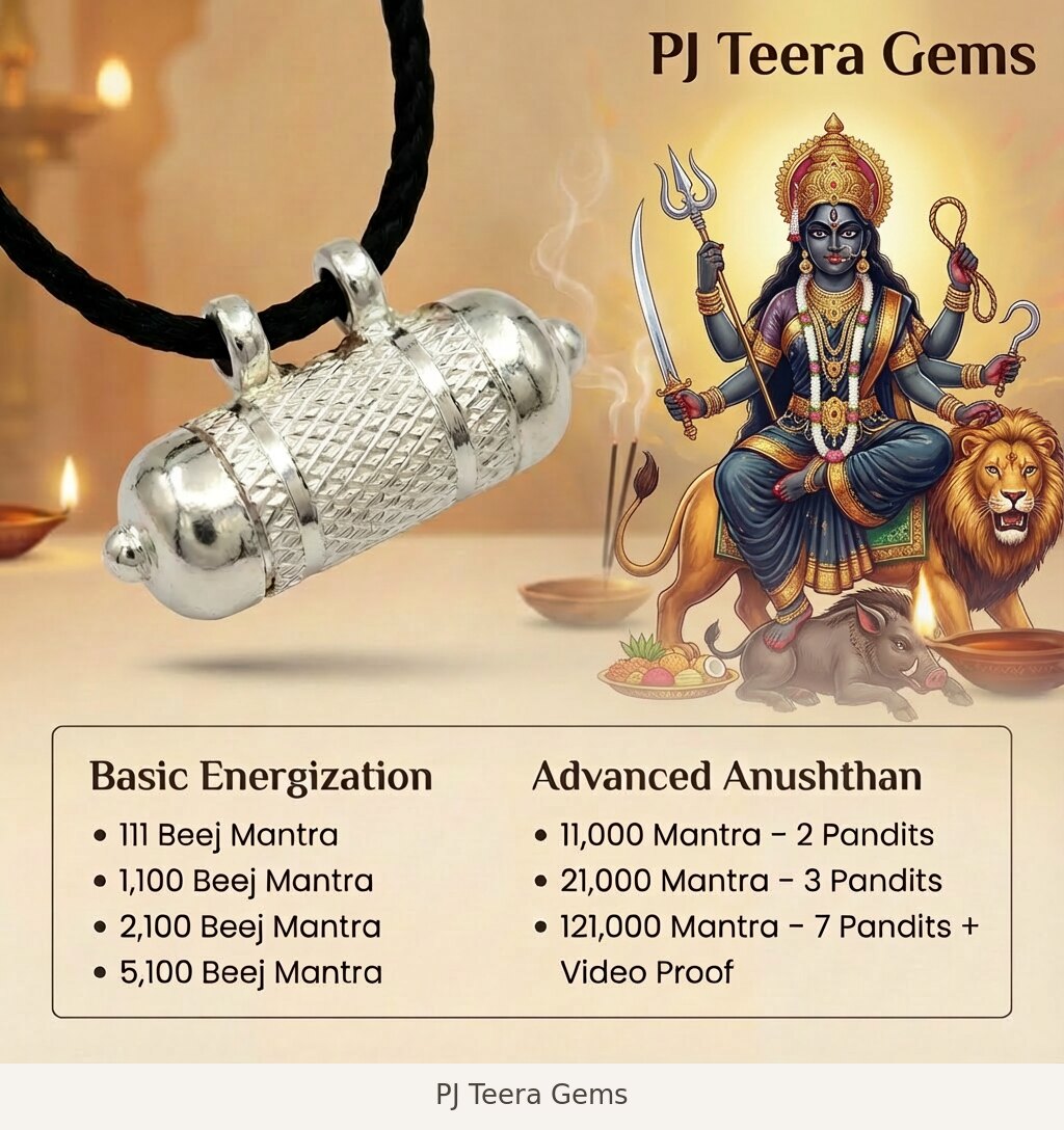 Ashtadhatu Baglamukhi Pendant | PJ Teera Gems