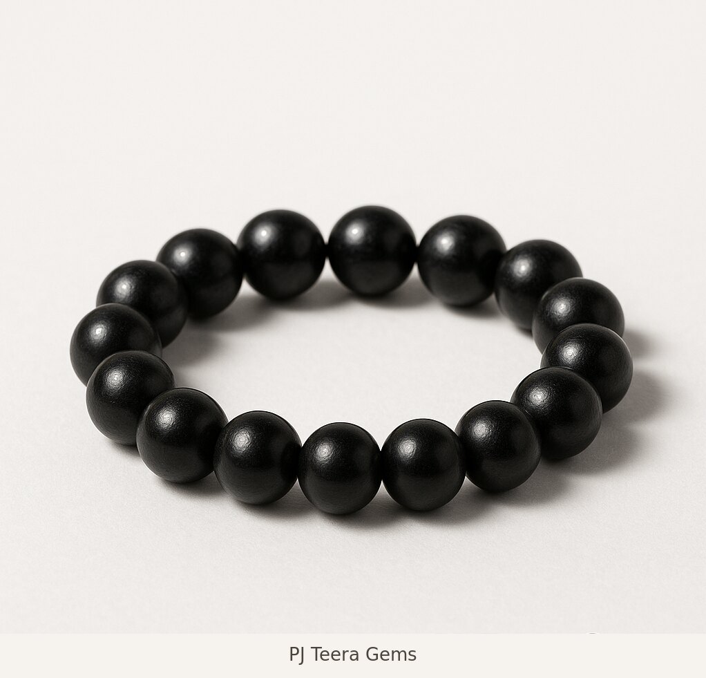 Ebony Wood Bead Bracelet | PJ Teera Gems