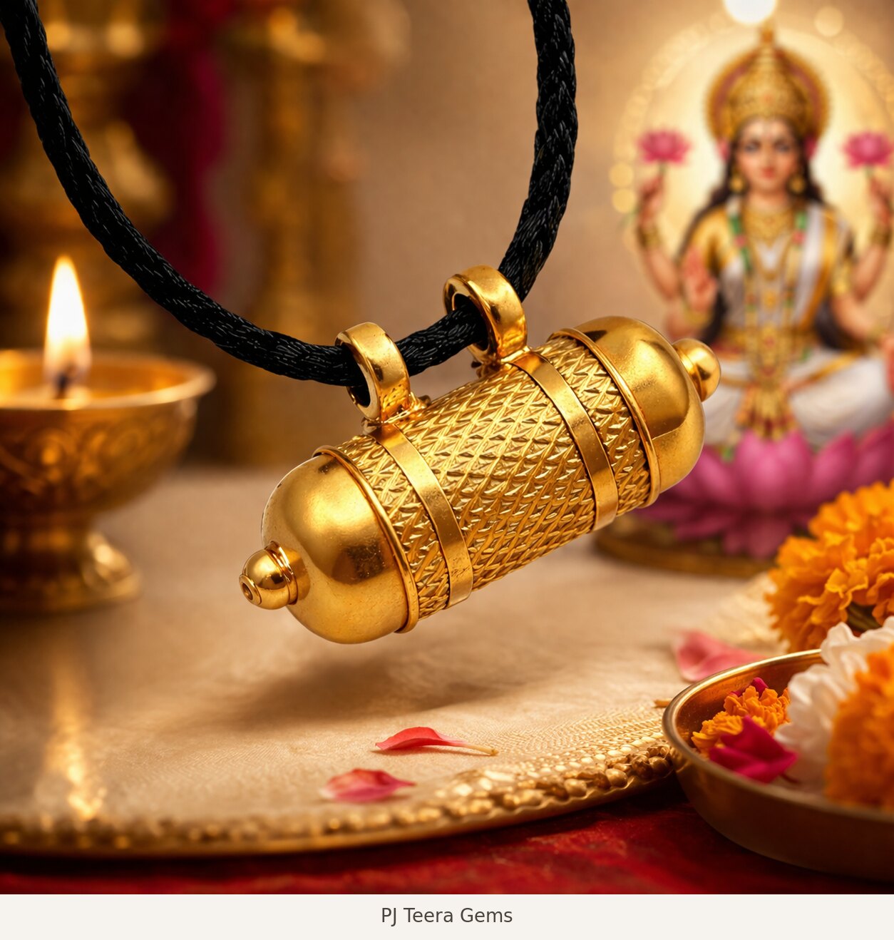 Mahalakshmi Kavach Pendant | PJ Teera Gems