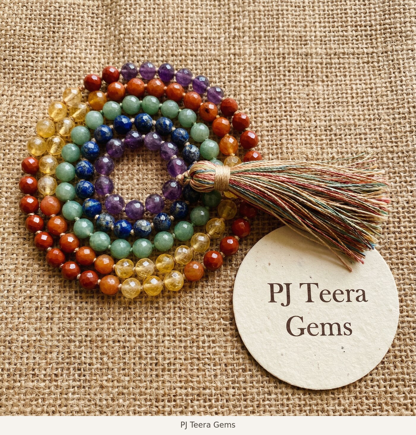 7 Chakra Mala Necklace | PJ Teera Gems