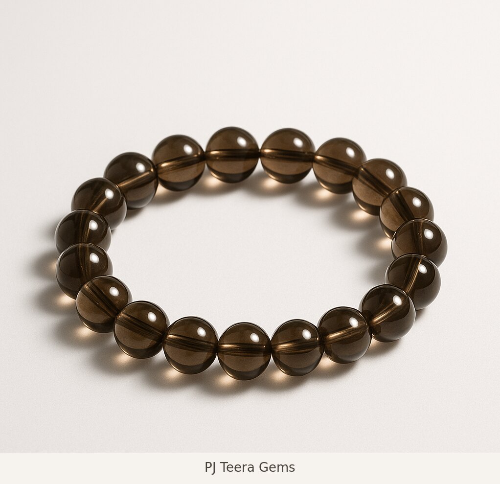 Smoky Quartz Stretch Bracelet | PJ Teera Gems