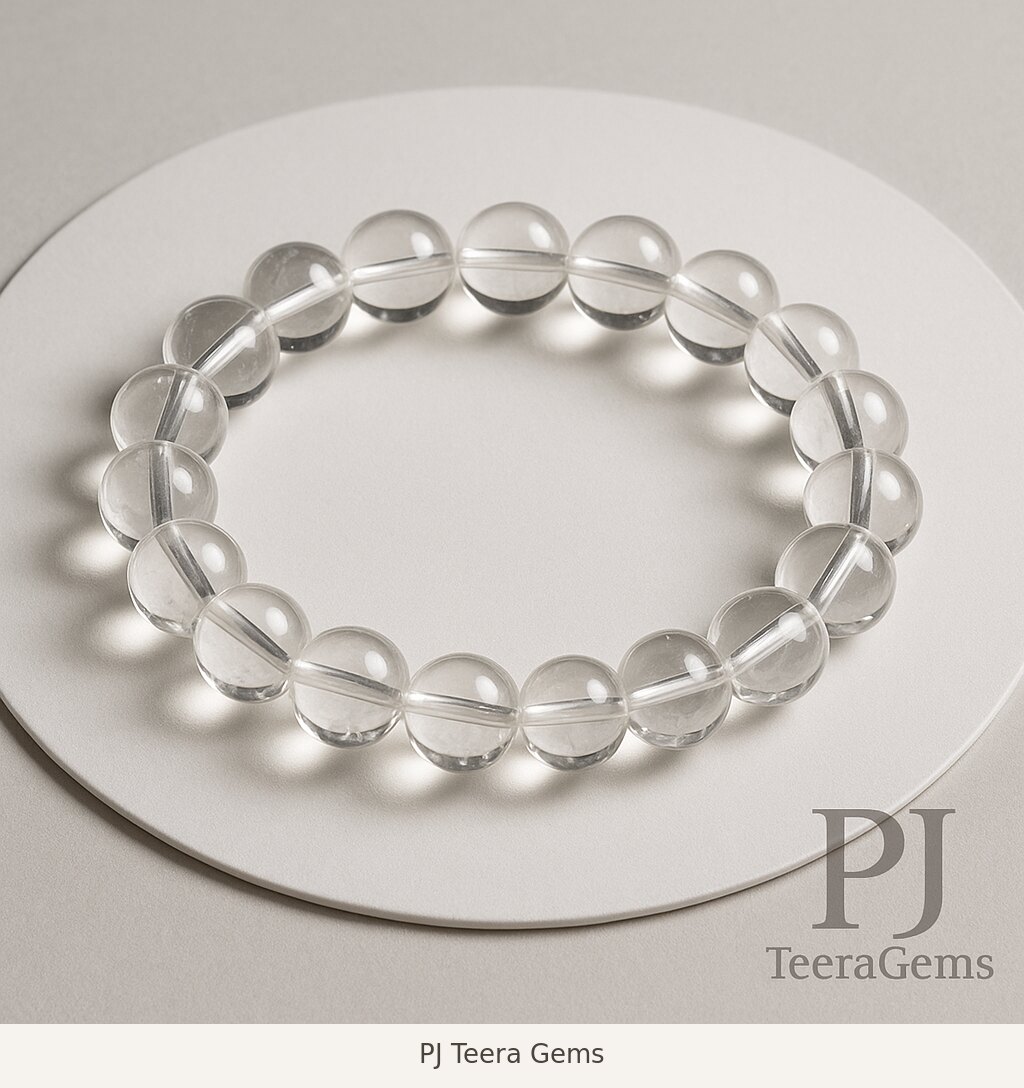 White Quartz Stretch Bracelet | PJ Teera Gems