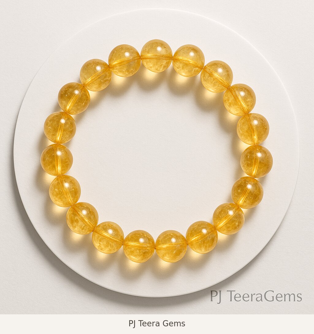 Yellow Calcite Bracelet | PJ Teera Gems